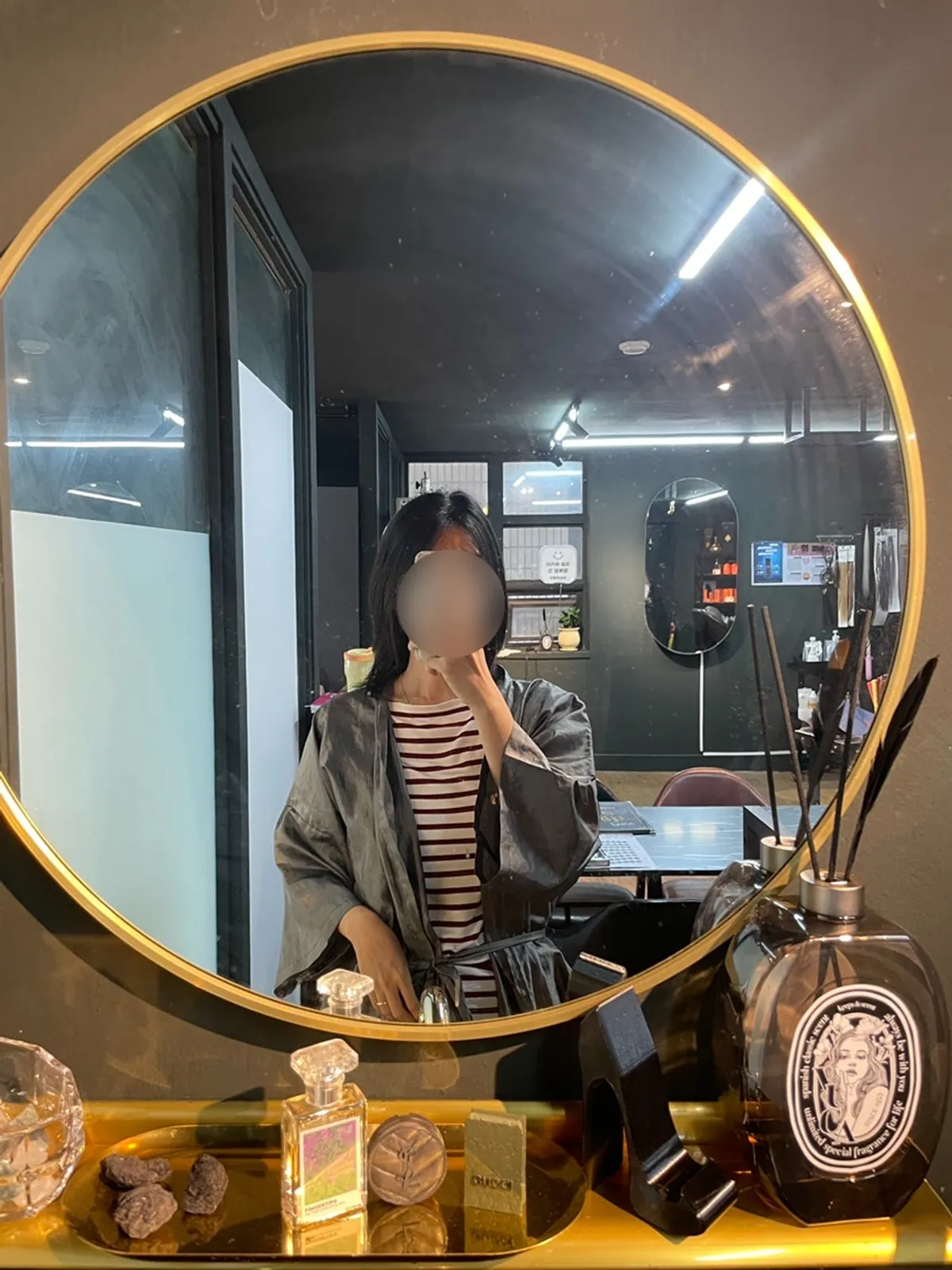 대구 동성로 위드미헤어 아이롱펌 완성 모습