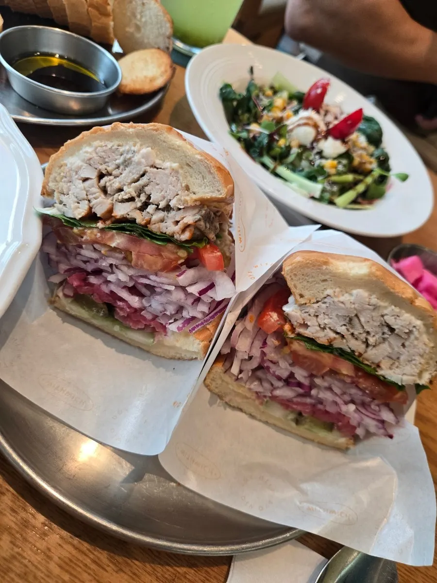 The thick, well-filled spicy chicken breast sandwich
