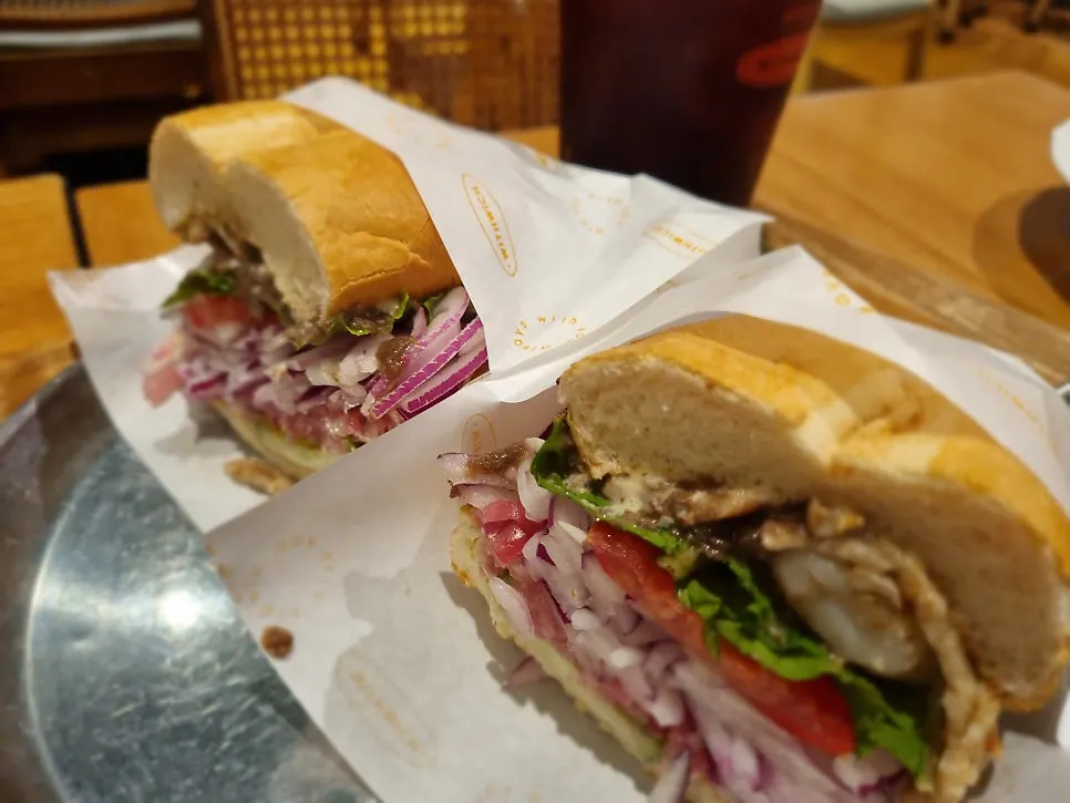 Withwich's new truffle shrimp sandwich