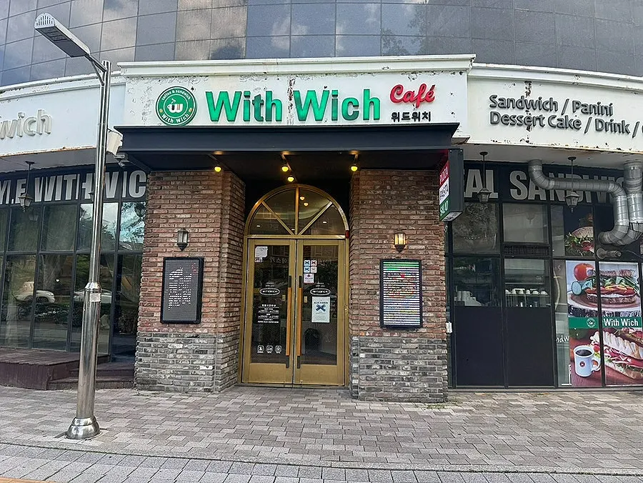 Exterior view of the building housing Withwich in Namdong, Incheon
