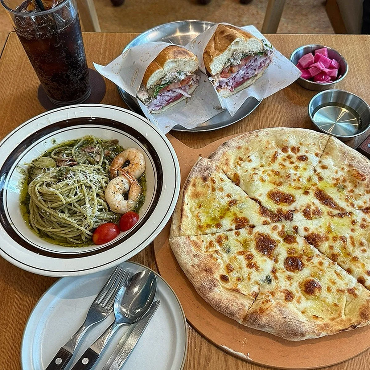 Final photo of the finished brunch spread at Withwich