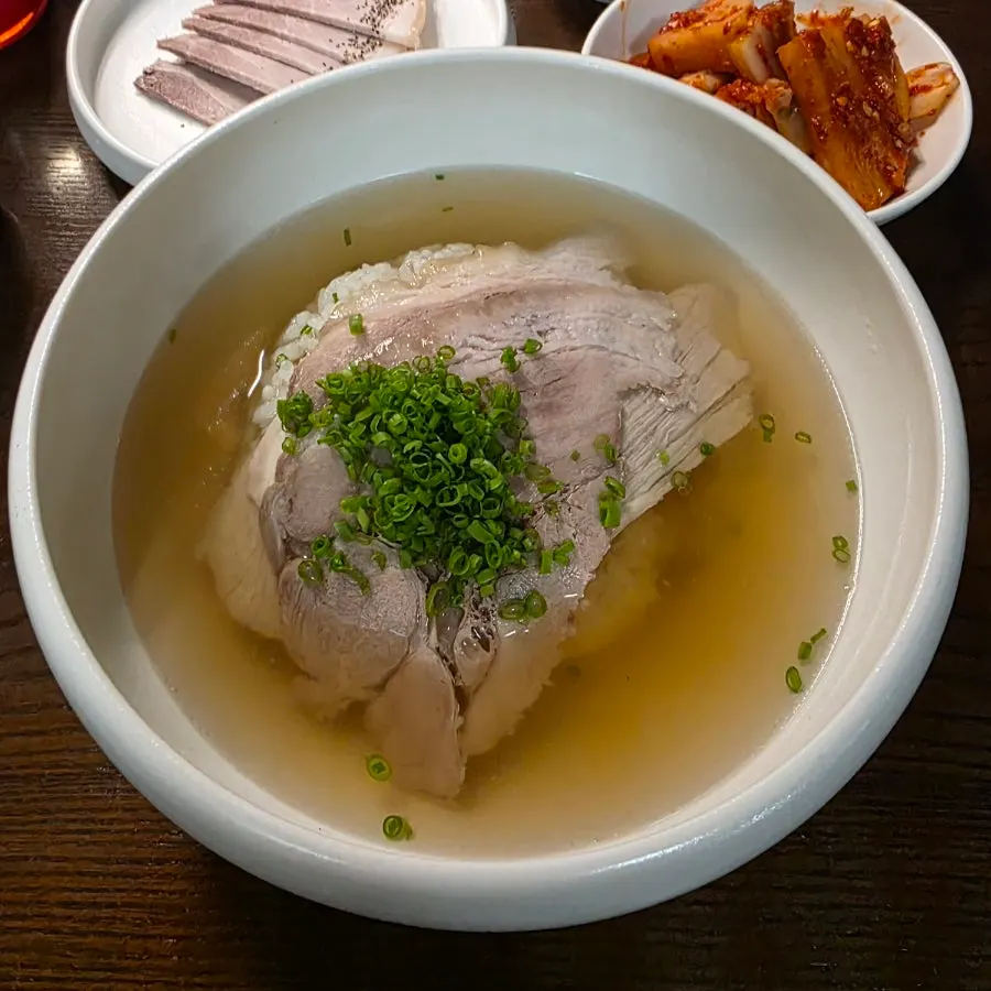 월하동 음식 클로즈업 컷