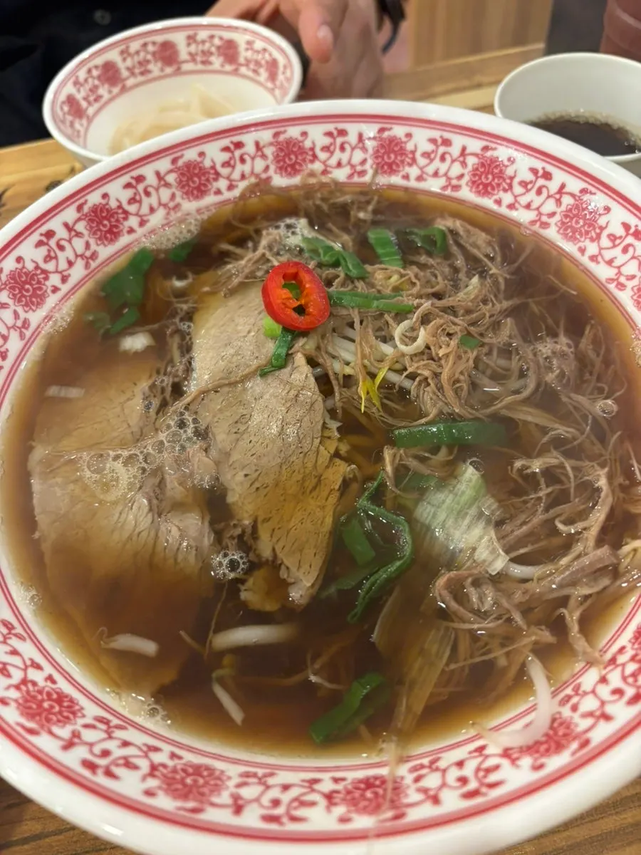 Wolmidang pho topped with brisket and shank