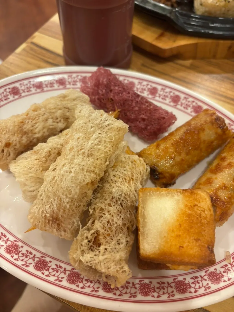 A crispy piece of cha gio