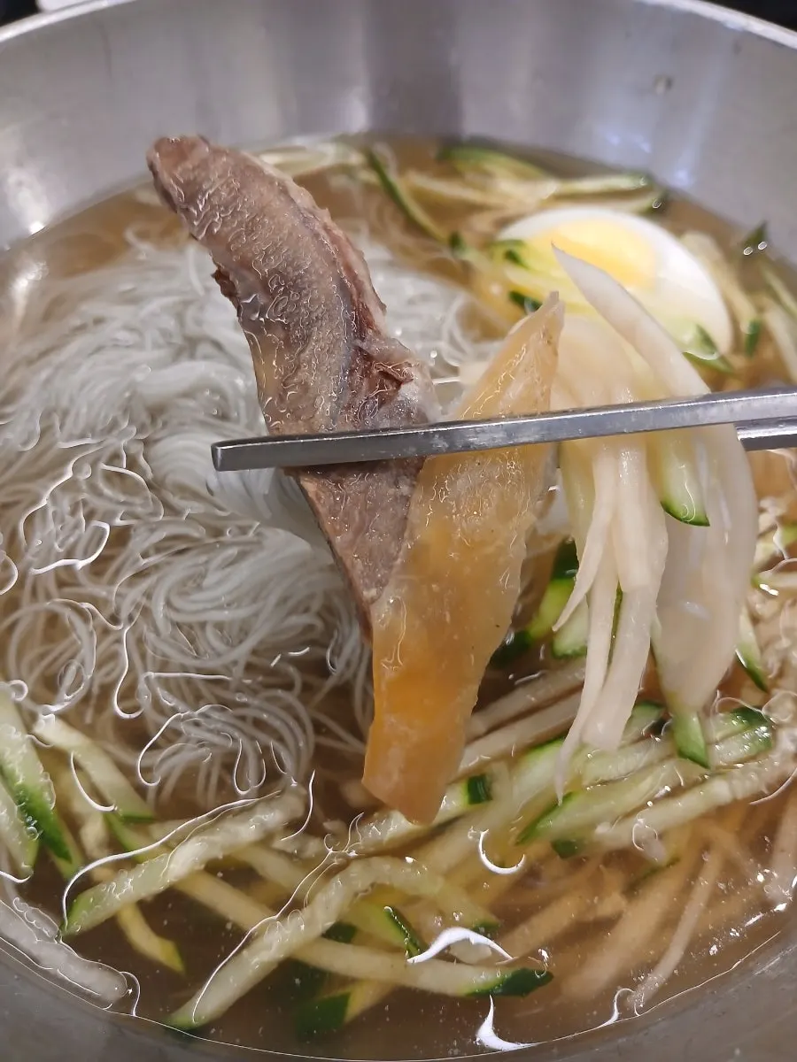 후식 물냉면 한 그릇