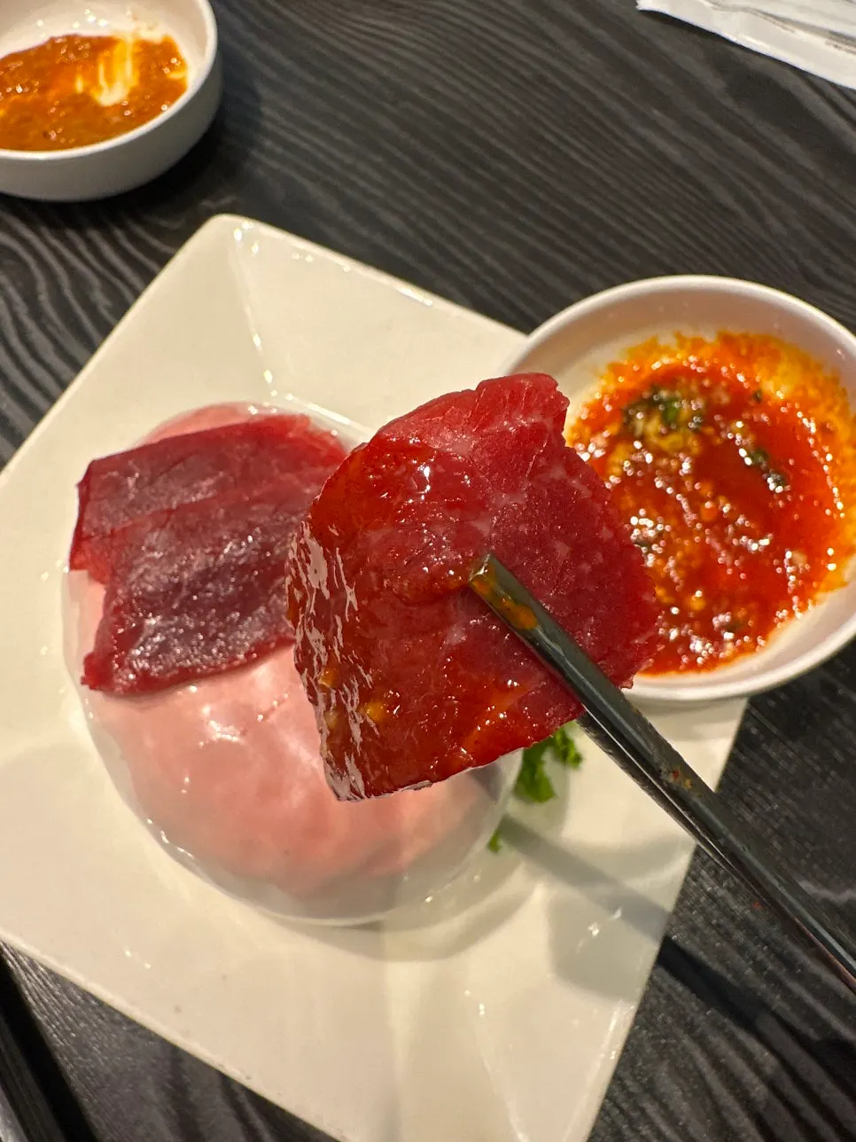 상차림에 포함된 명란