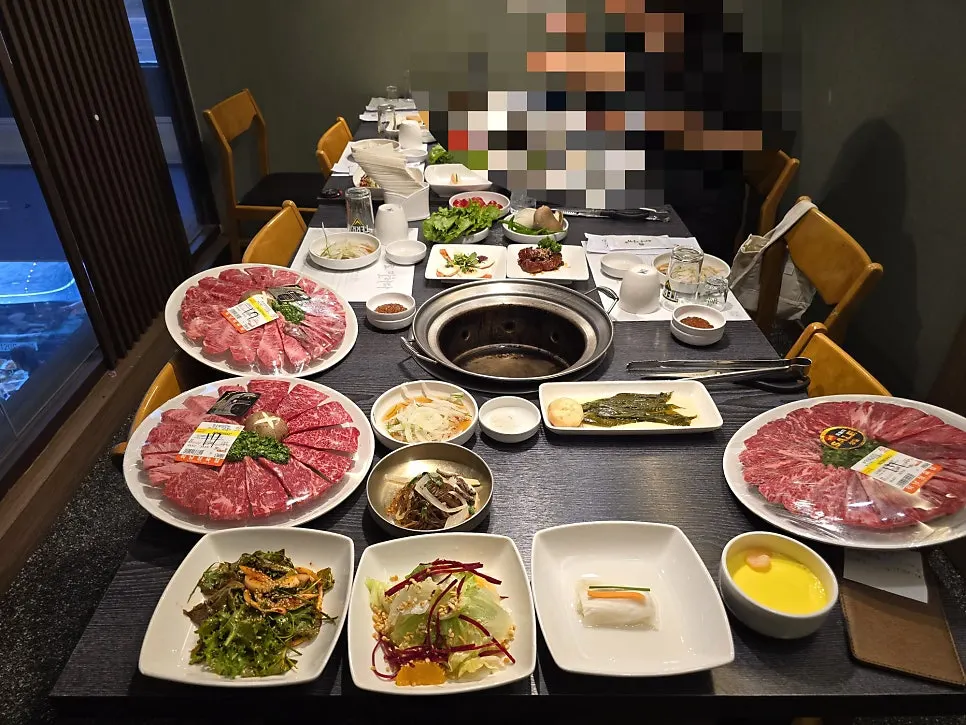 익힌 한우 특수부위 클로즈업