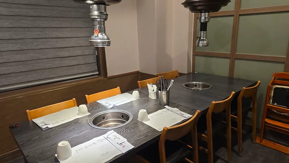 Group seating area at Wonangmyeongga