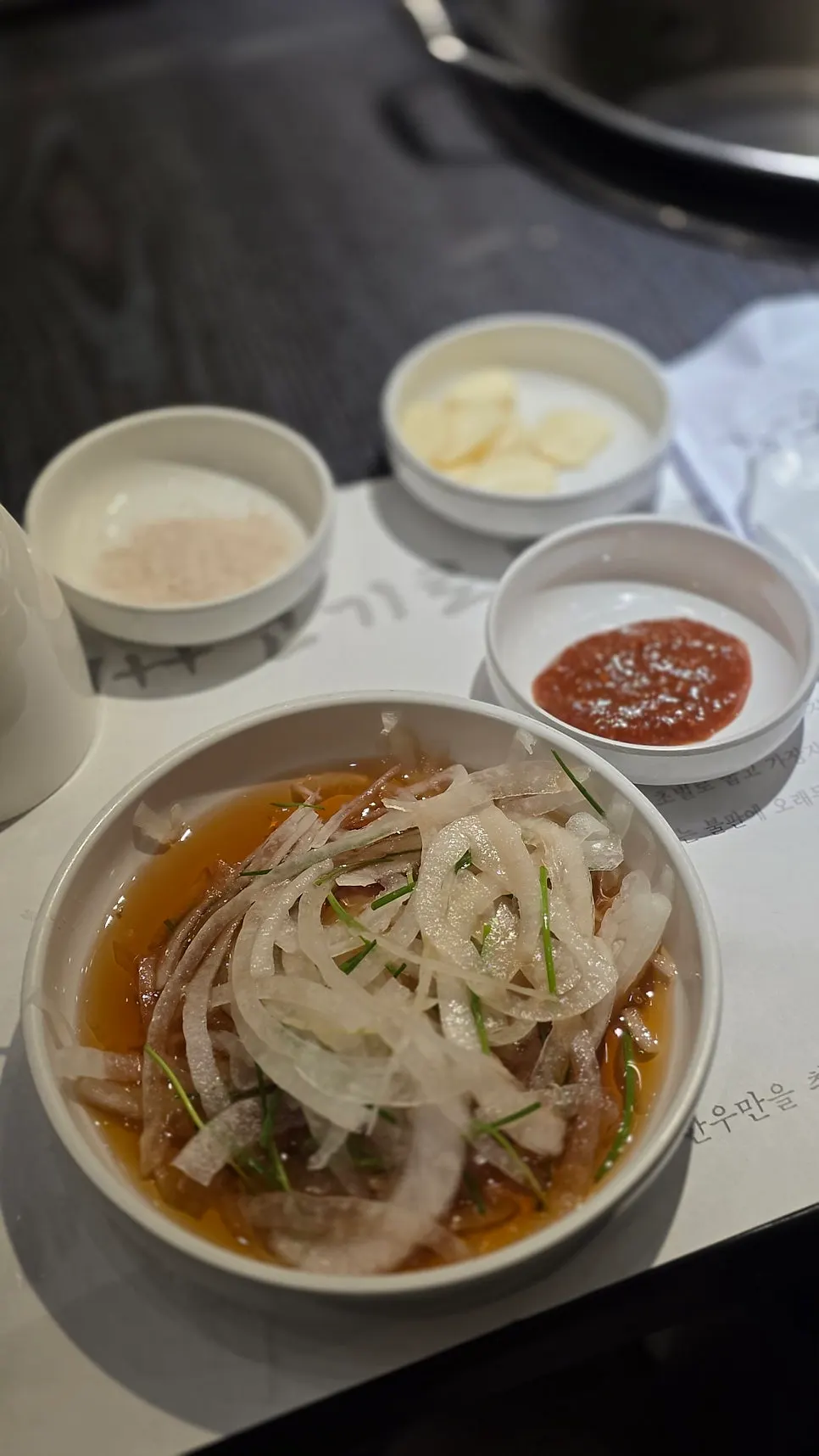 Plate of raw Wonang seasoned galbi for two servings