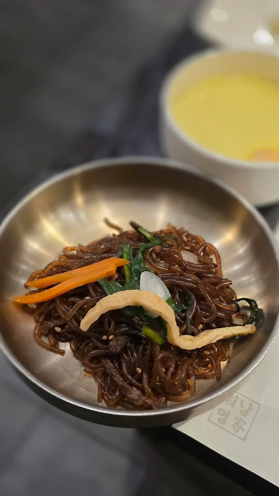 Table setting and charcoal brazier at Wonangmyeongga