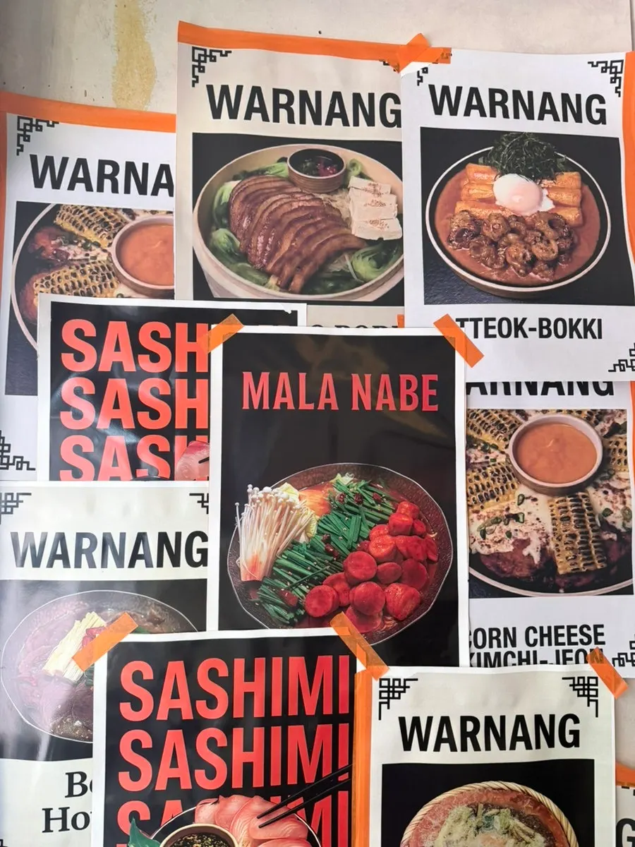 식사를 마친 워낭 사당본점 테이블