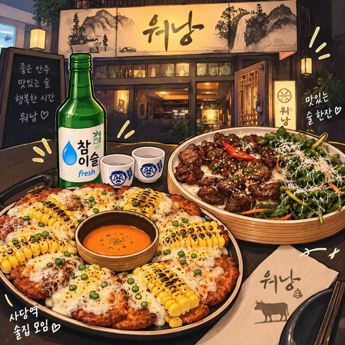 사당역 한식 요리주점 워낭 사당본점