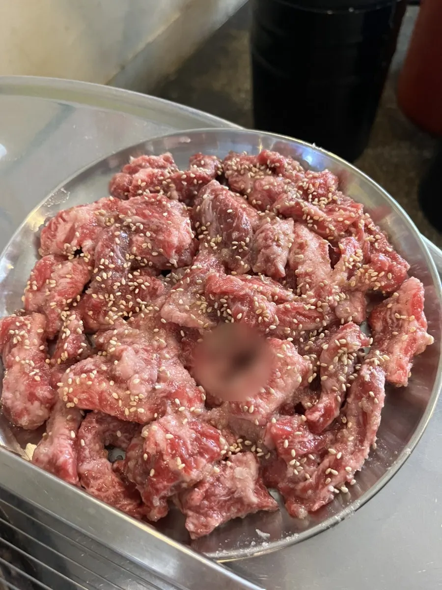 A plate of marinated sogalbisal