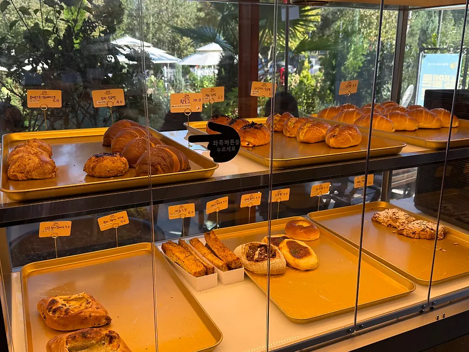 Corner with sweet dessert breads