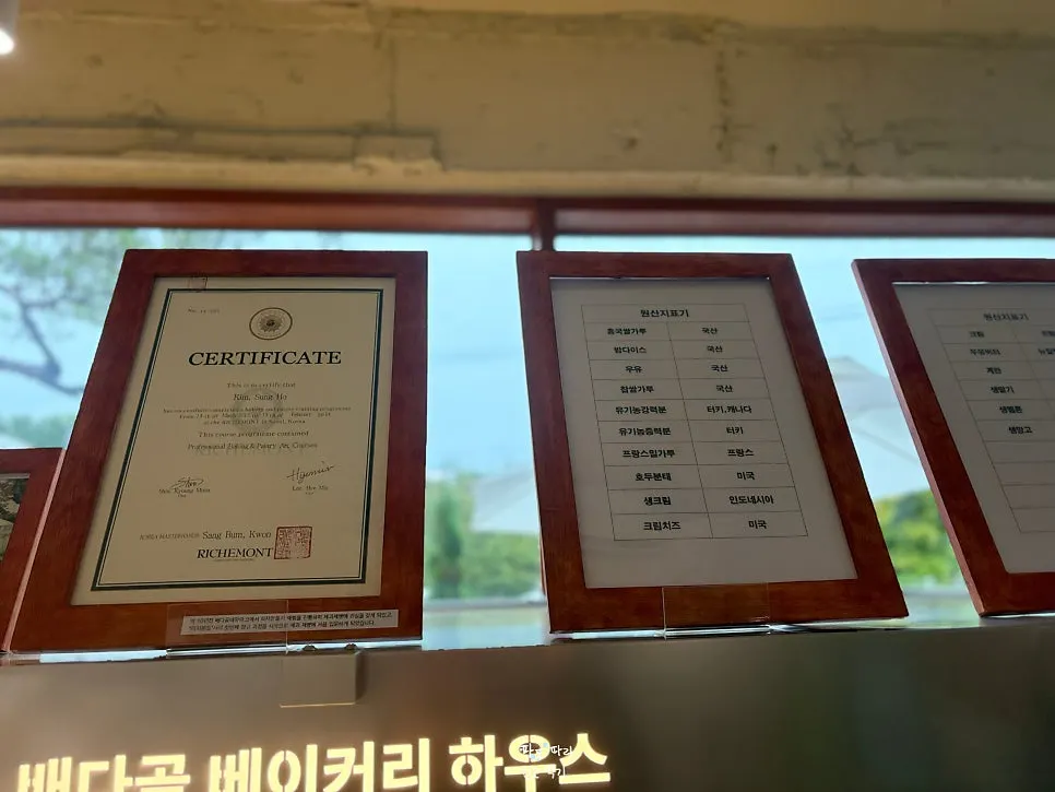 Certificates and origin labels displayed in the store