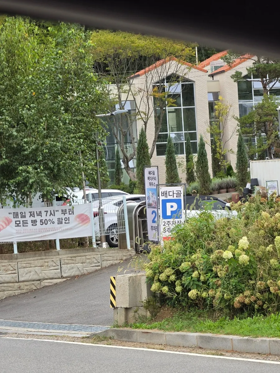 카페 주변 정원 풍경