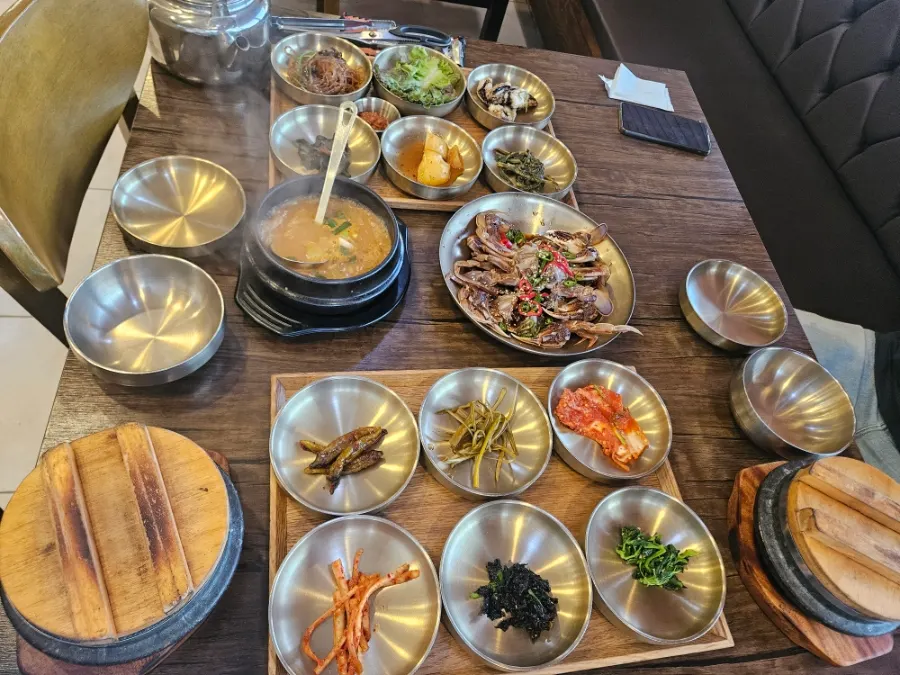 Interior seating with wide table spacing at the set-menu restaurant