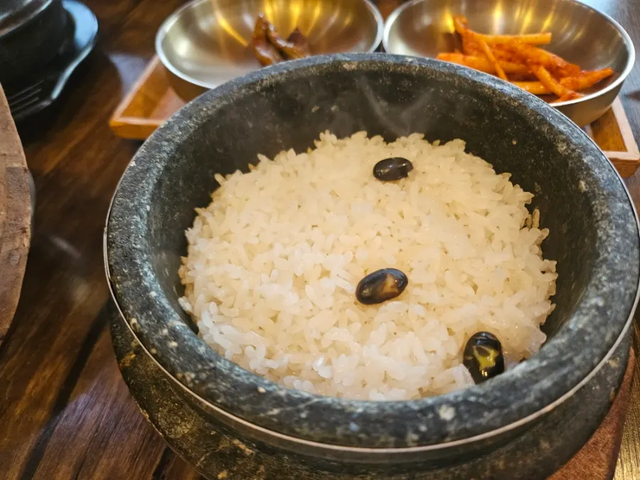 Close-up of tender ganjang gejang crab meat