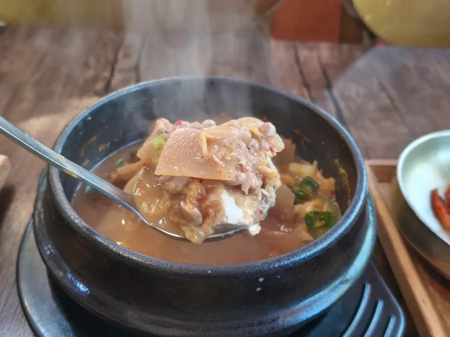 Cheonggukjang portion that's generous even for one person