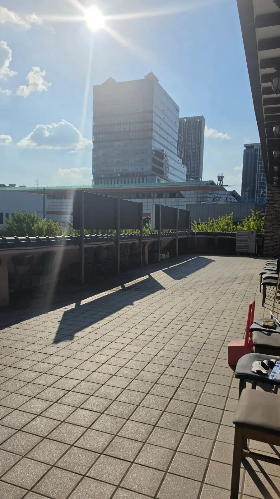 View of the surroundings from the second-floor outdoor space