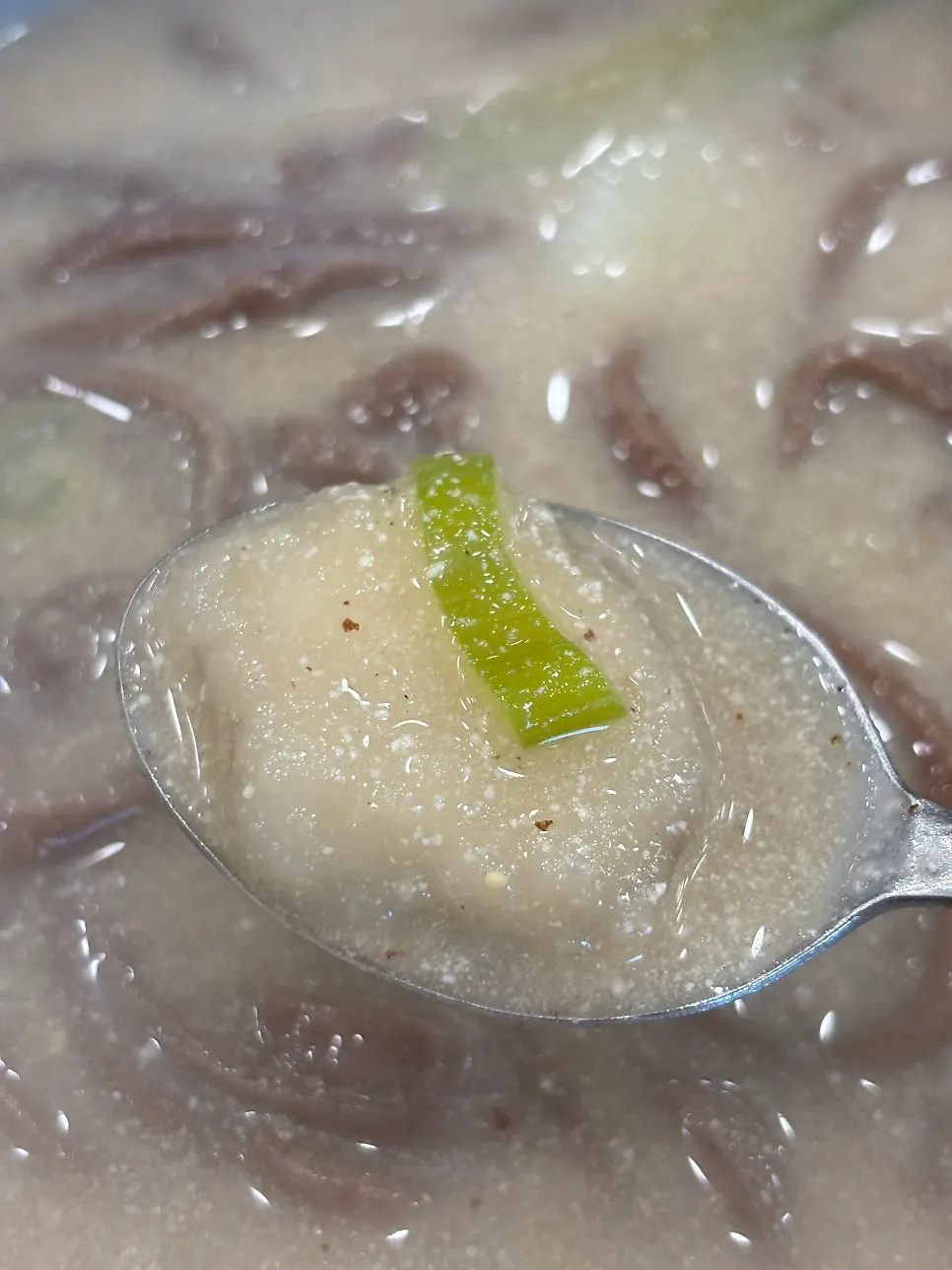 Perilla buckwheat kalguksu with ongsimi dumplings