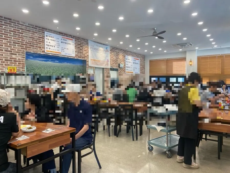 오후 3시 봉평고향막국수 매장 모습