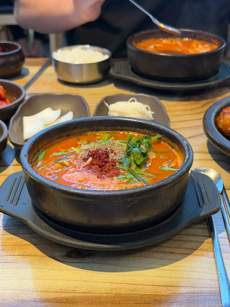 고향옥얼큰순대국 원당점 메뉴판