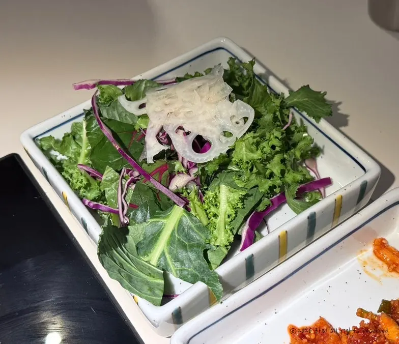 Neatly plated basic table setting side dishes