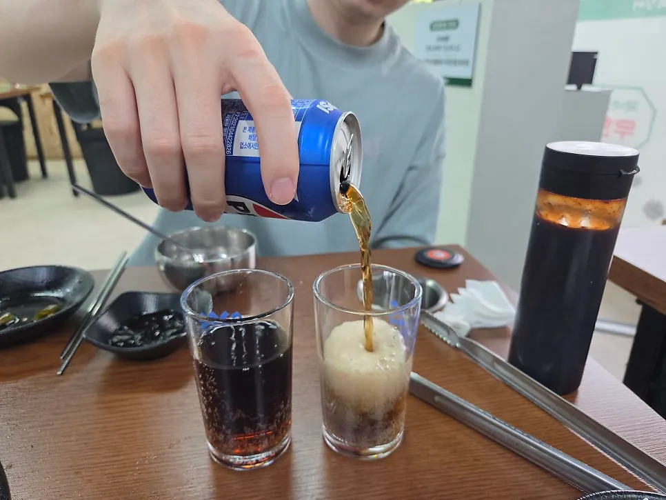 Cola served instead of alcohol
