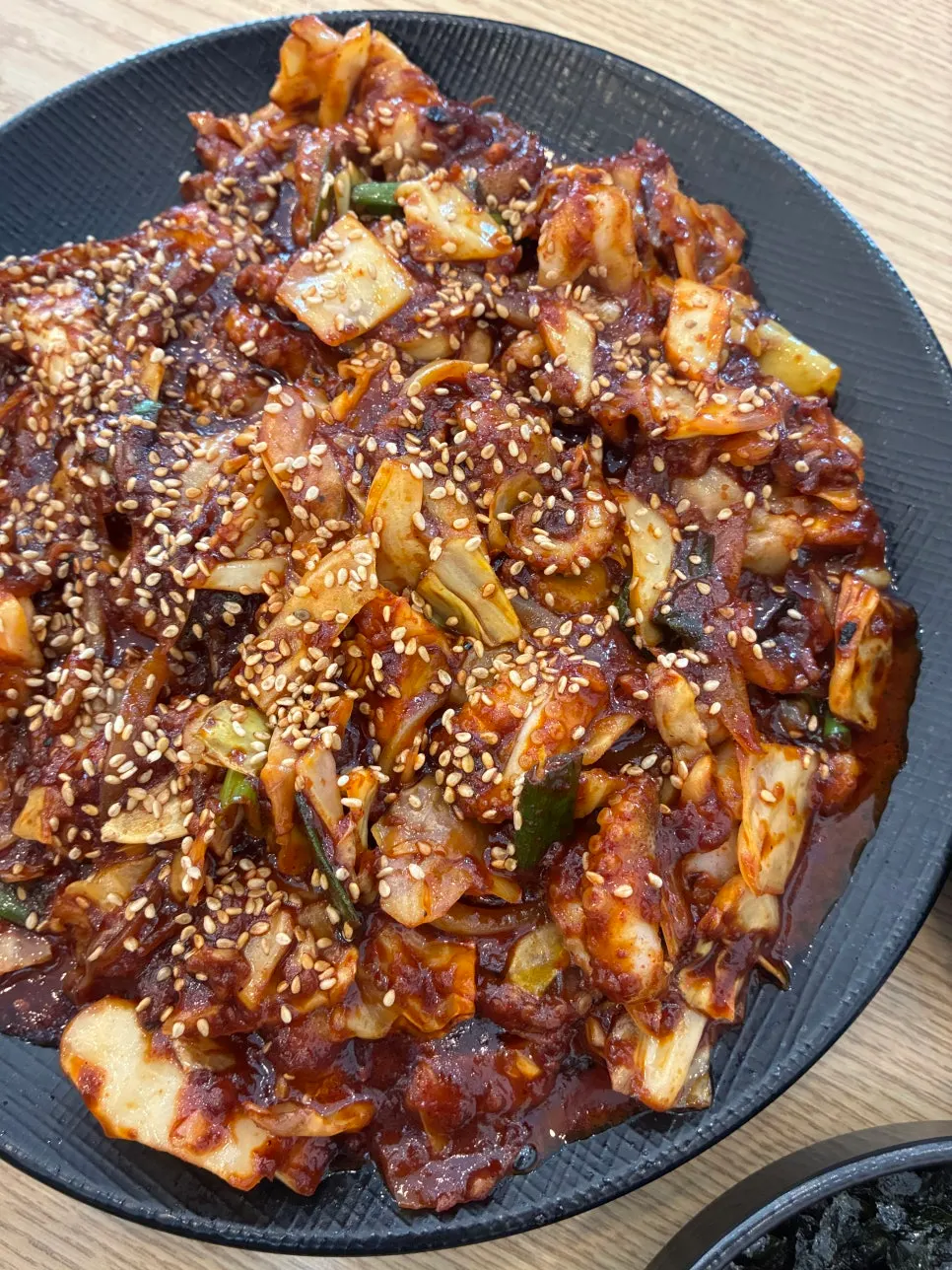 Smoky jjukkumi stir-fry for two