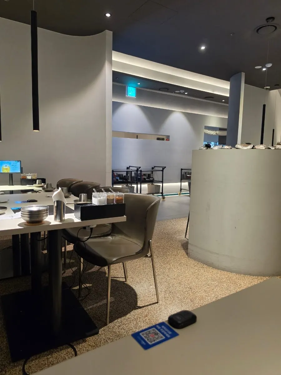元氣玉光化門店豐盛套餐點餐前的桌面