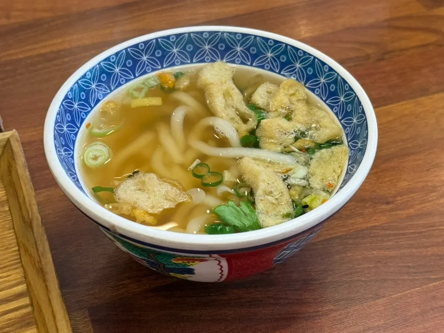 Side udon with fried tofu at Wonkwang Katsu