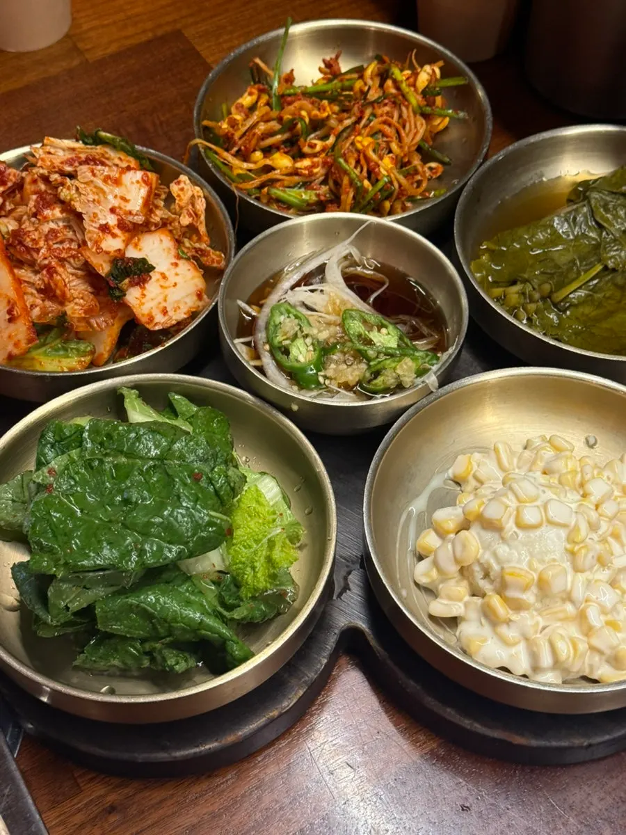 Raw aged galbi arranged on a plate