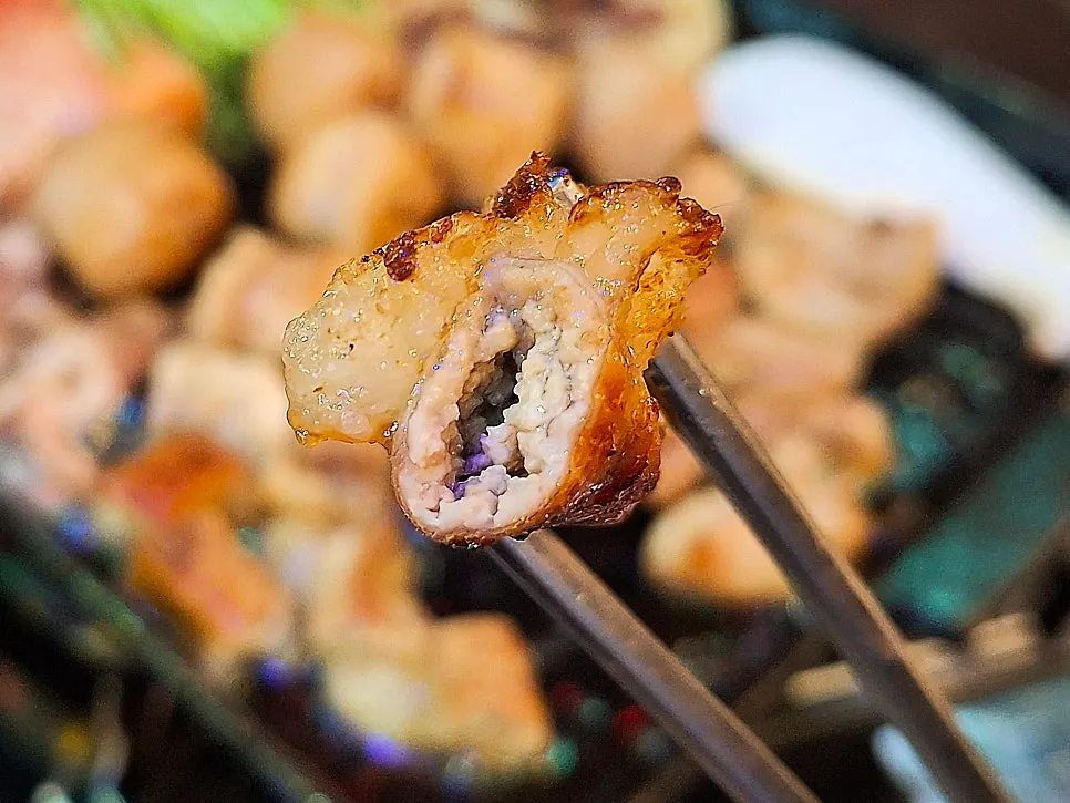 Cross-section of sliced gopchang