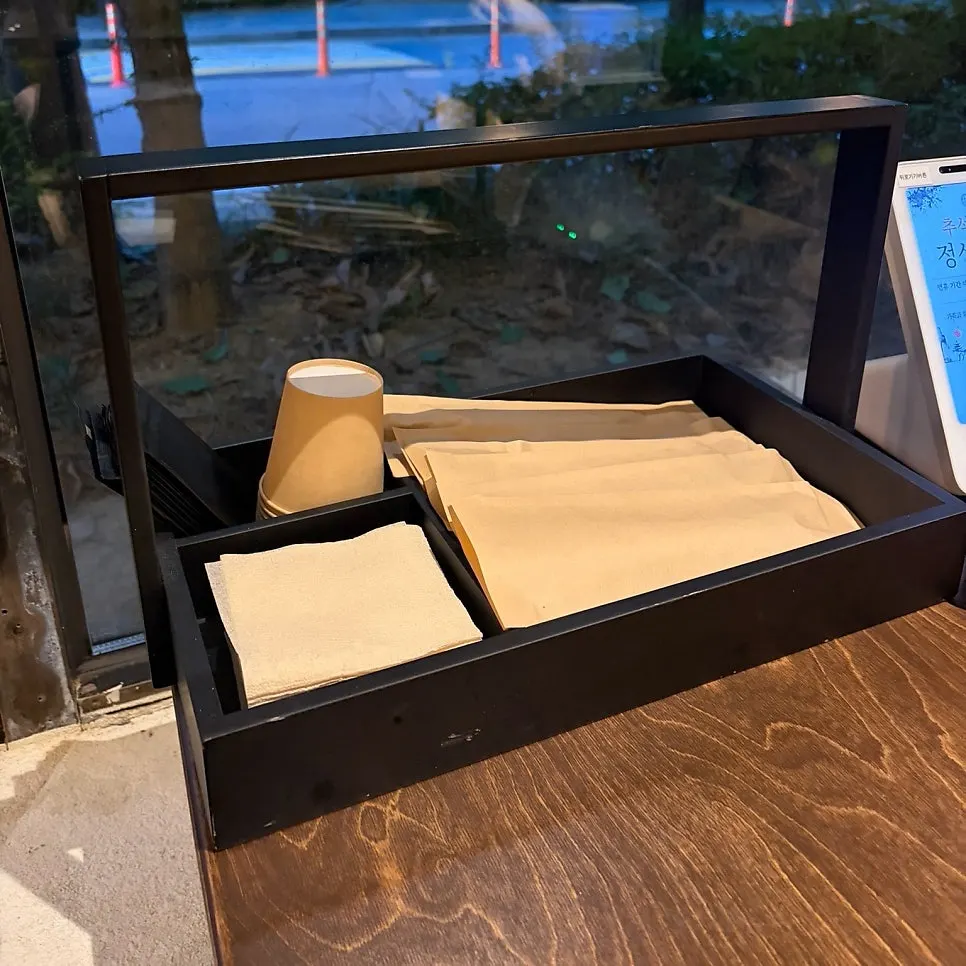Tableware set out on the table