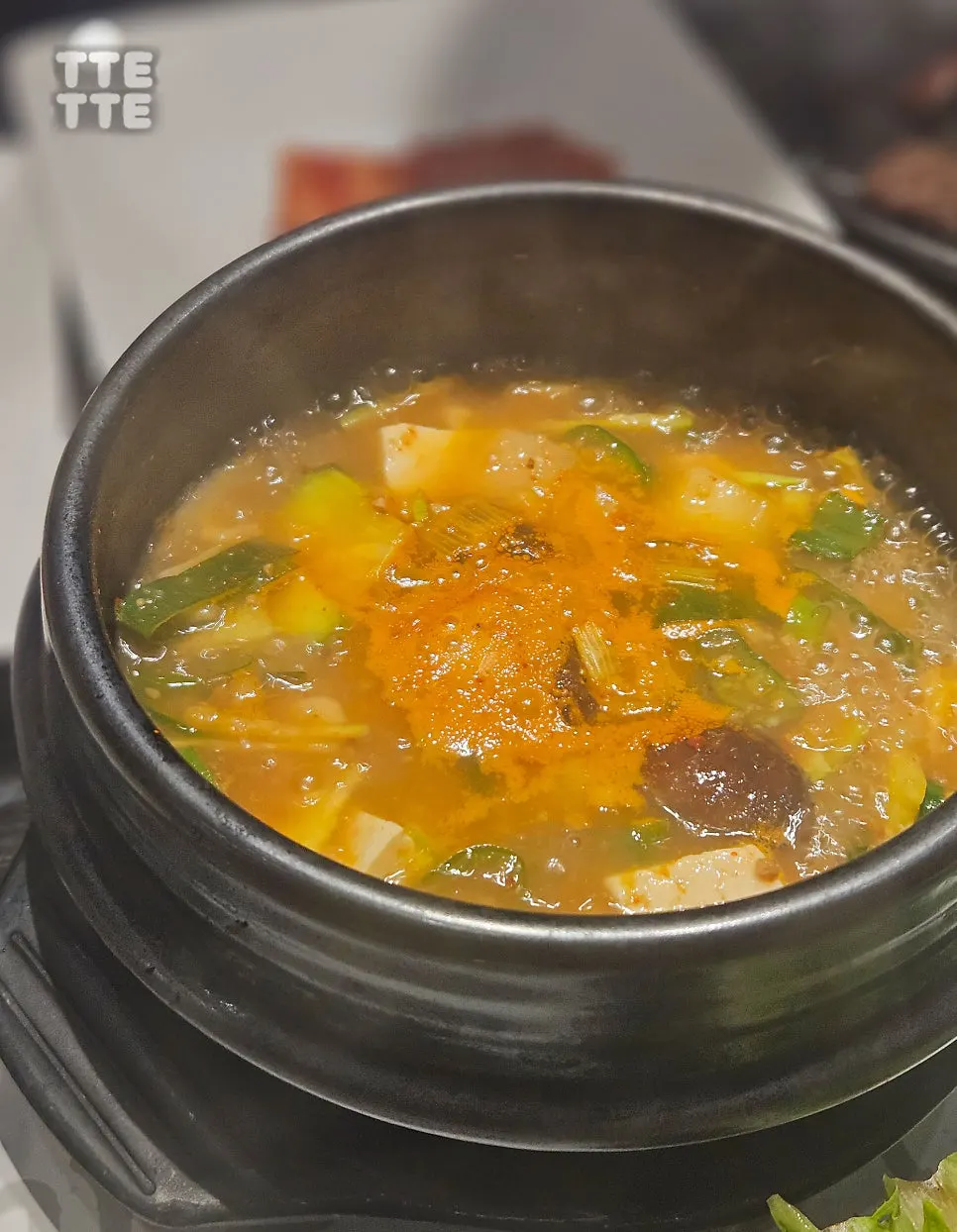 Spicy eolgari galbitang with a rich broth