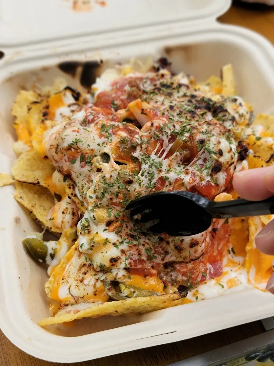 Nachos crushed into small pieces