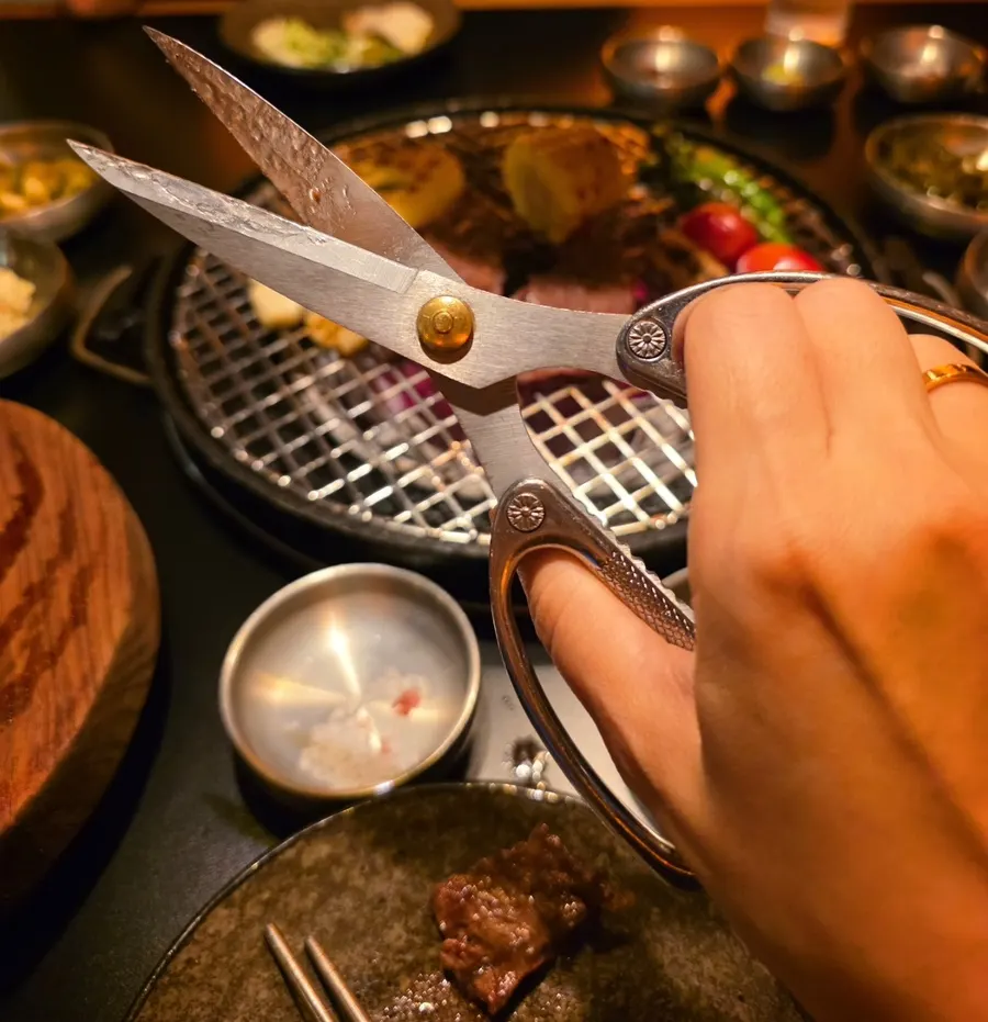 식사 마무리 테이블 모습