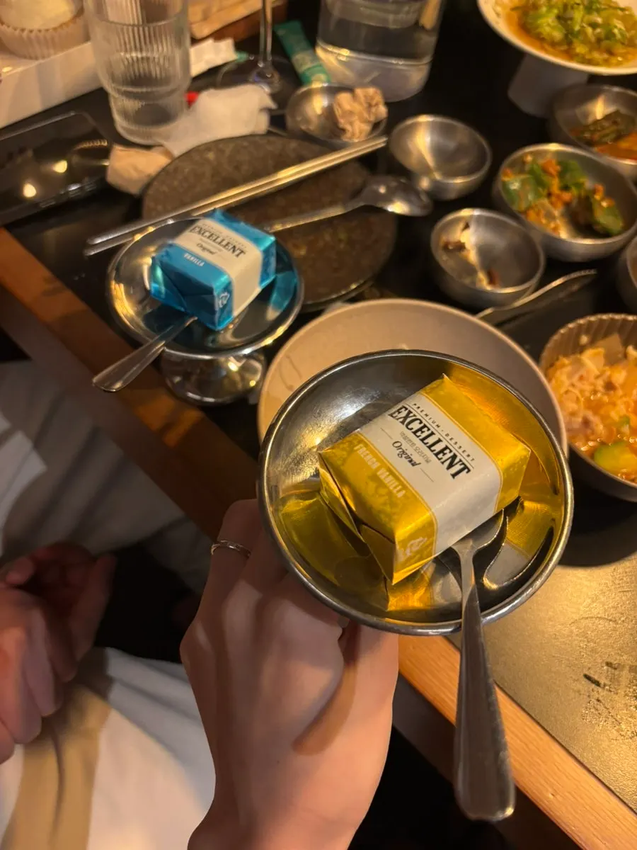 Excellent ice cream served for dessert