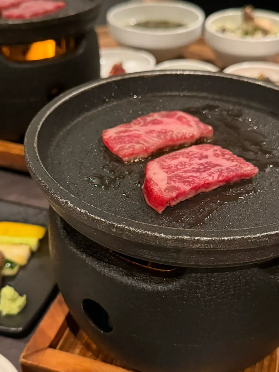 우수 공덕점 기념일 저녁 코스 테이블