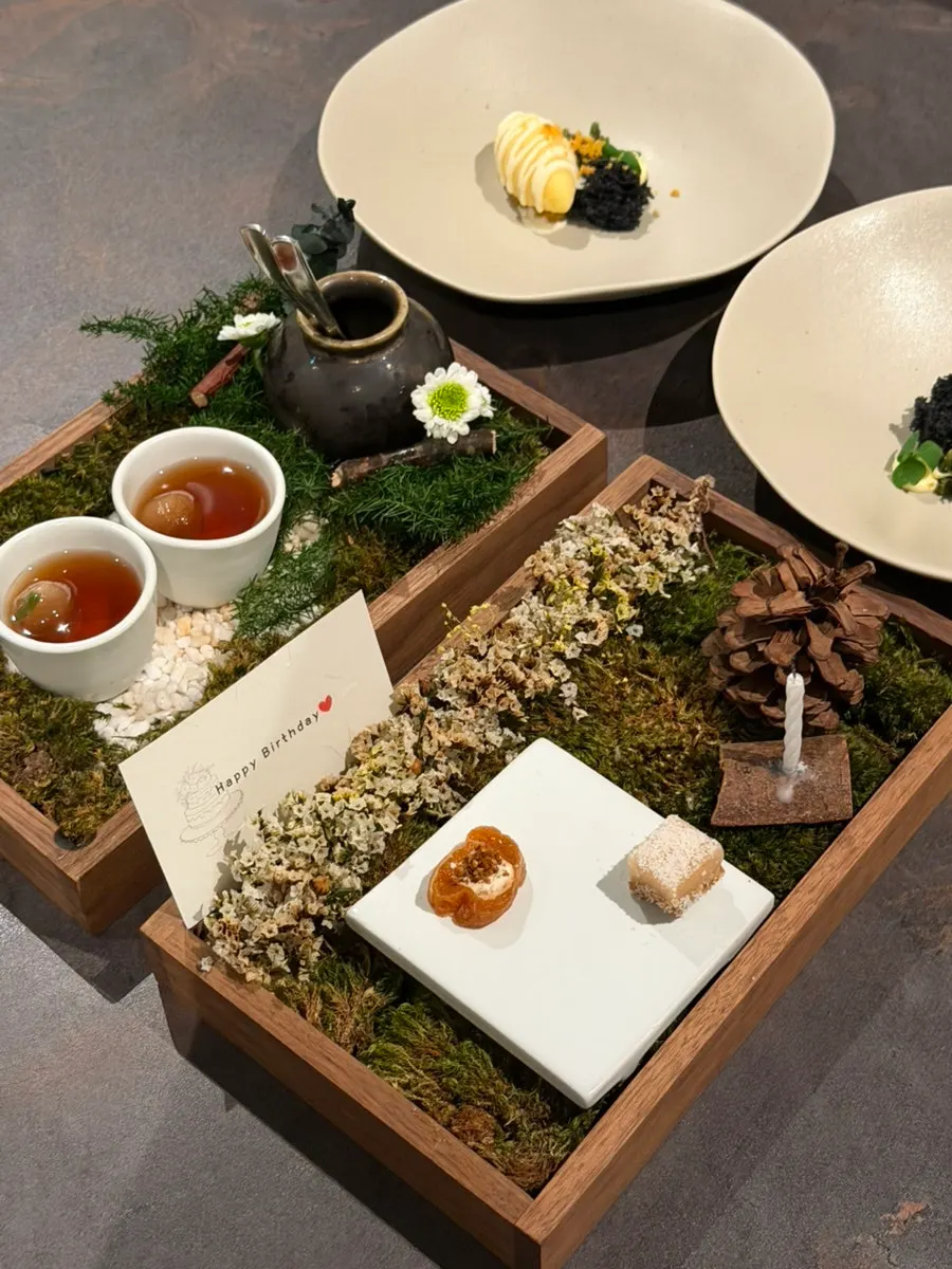 우수 공덕점 생일 기념 식사 마무리 장면