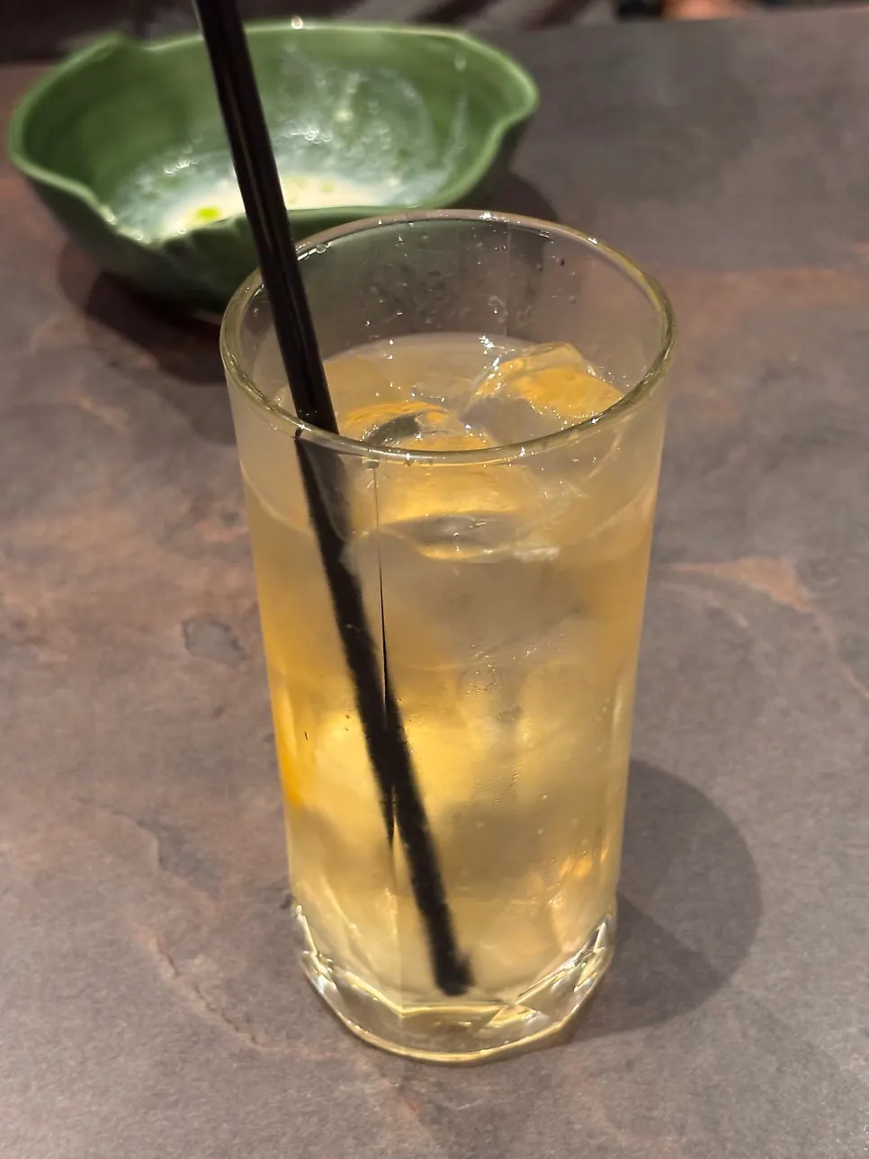 A highball ordered midway through the course