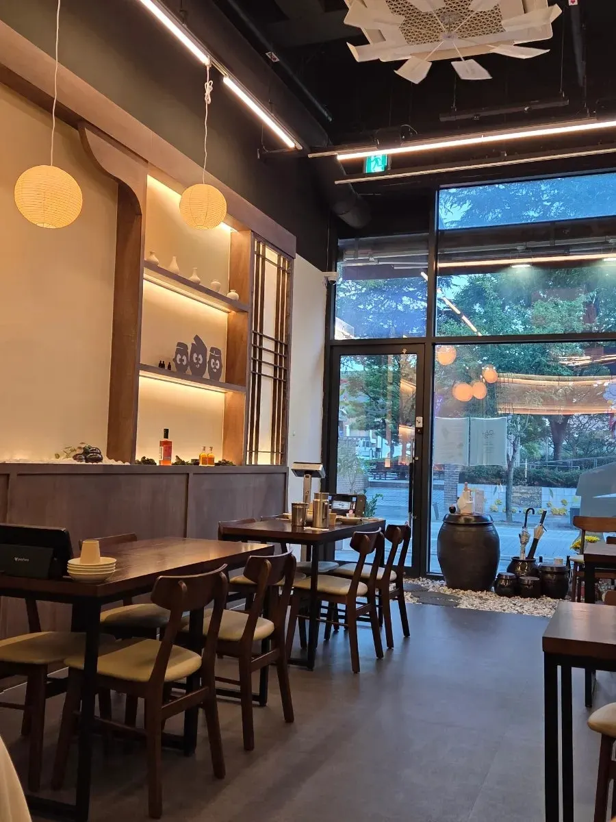 Two dishes set on the table at Usul