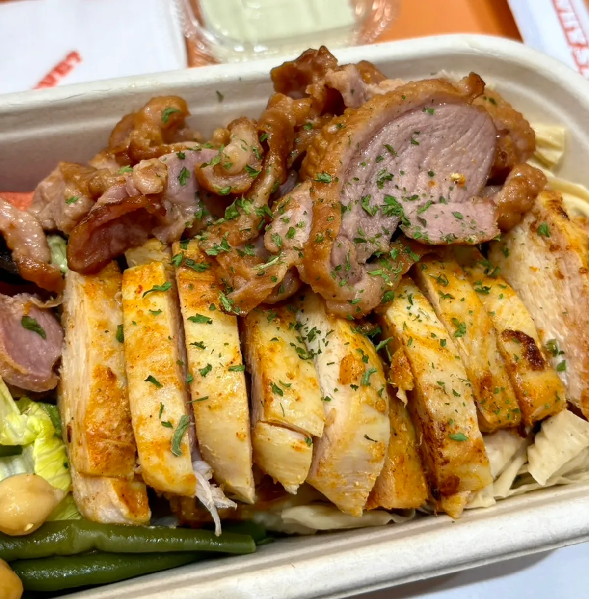 Sized-up mala chicken tofu noodle protein box