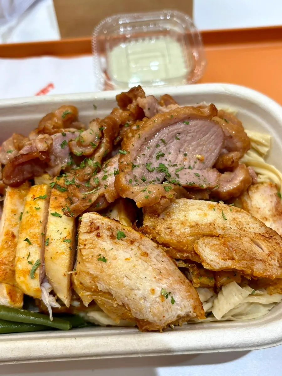 Smoked duck added as a topping