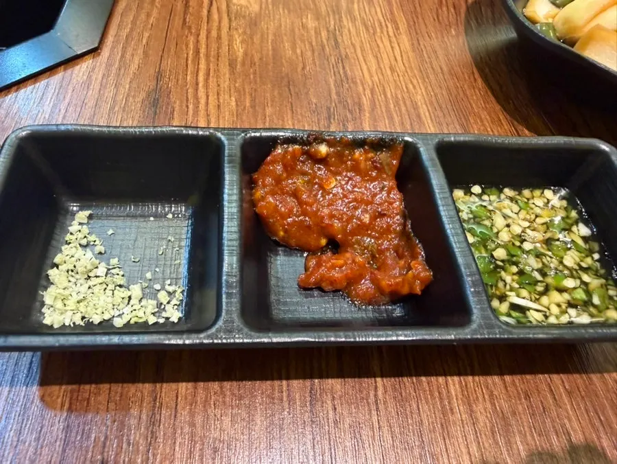 Table ordering screen