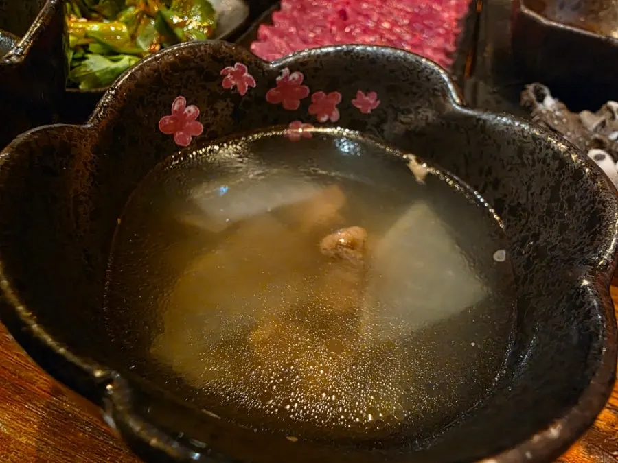 Beef radish soup made with hanwoo cow beef