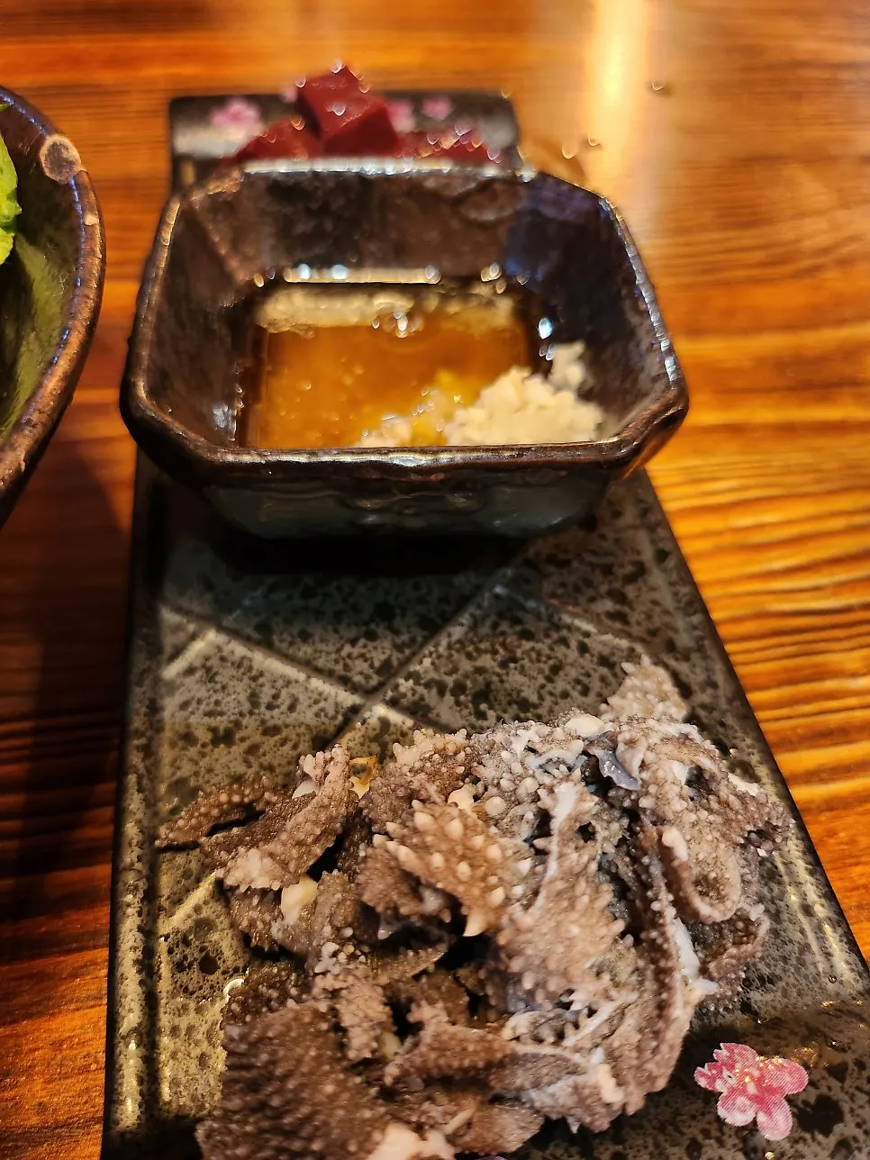 Liver and tripe served as a basic side dish