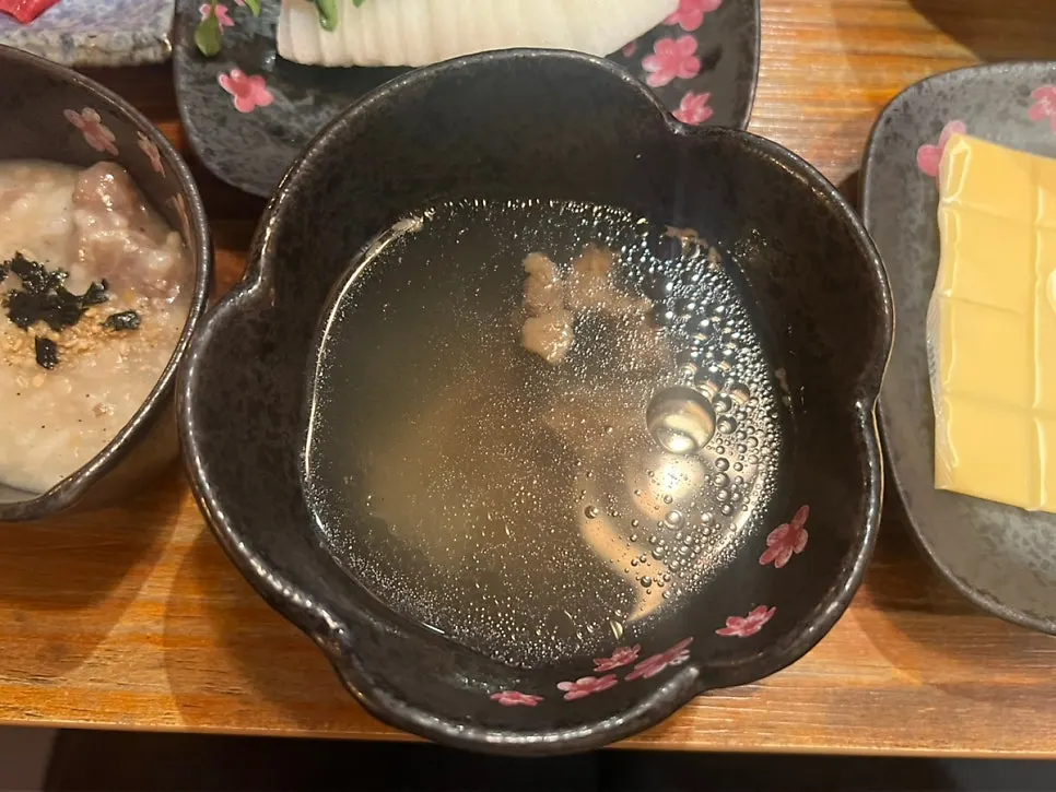Complimentary beef radish soup