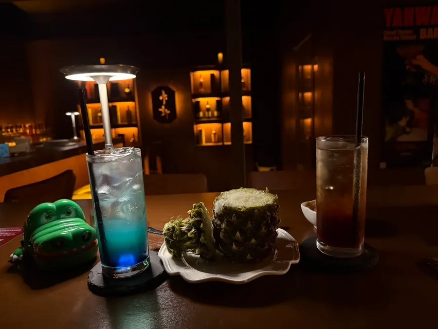 Complimentary chocolate served with whiskey
